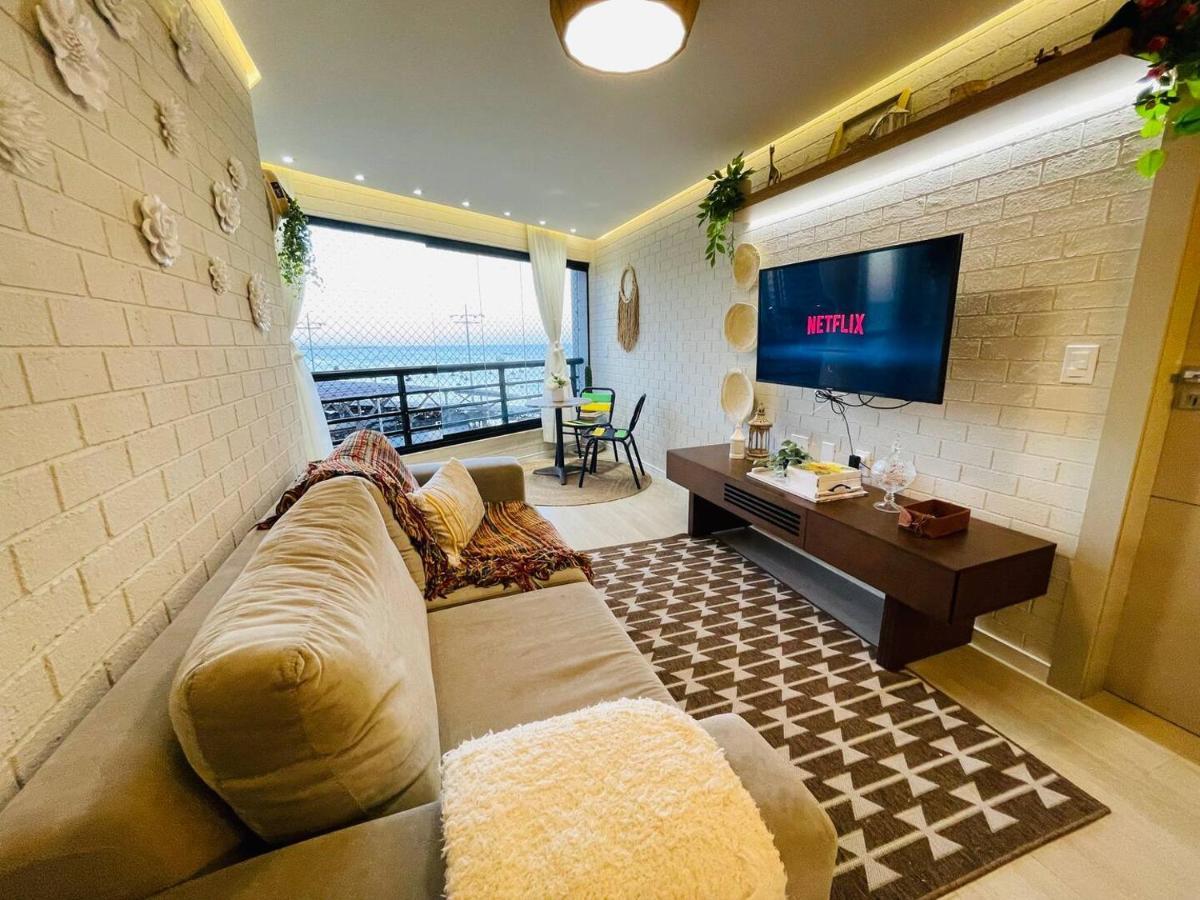 Flat Luxuoso Alto Padrao Frente Mar Com 2 Suites No Iate Plaza Fortaleza  Zewnętrze zdjęcie