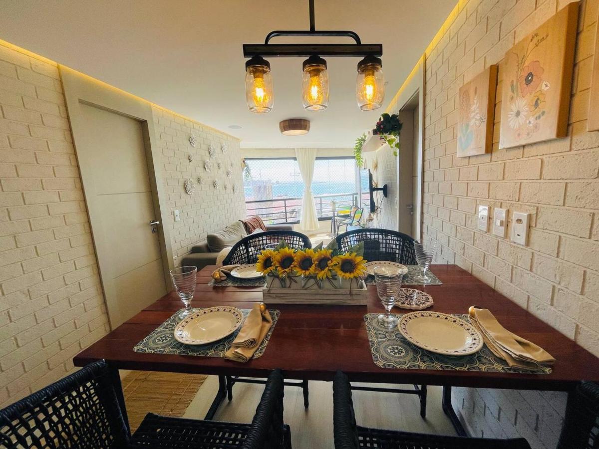Flat Luxuoso Alto Padrao Frente Mar Com 2 Suites No Iate Plaza Fortaleza  Zewnętrze zdjęcie