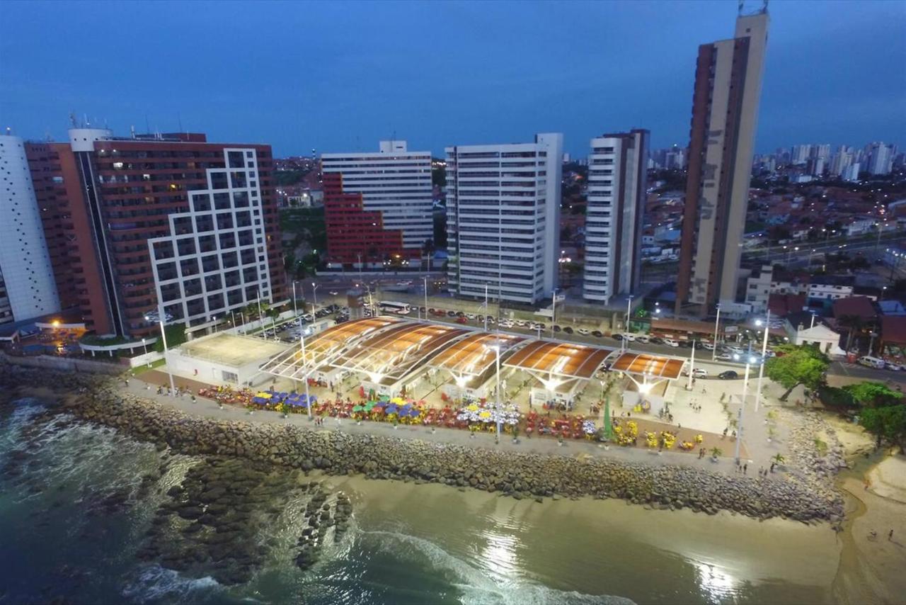 Flat Luxuoso Alto Padrao Frente Mar Com 2 Suites No Iate Plaza Fortaleza  Zewnętrze zdjęcie